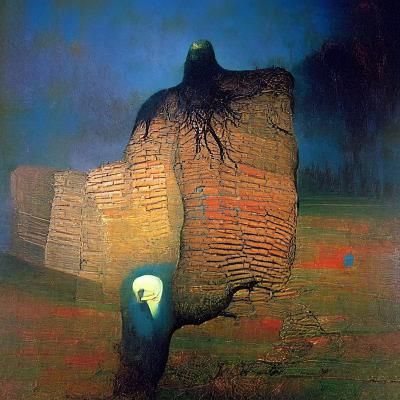 Zdzisław Beksiński, Night Creeper - AI Generated Artwork - NightCafe ...