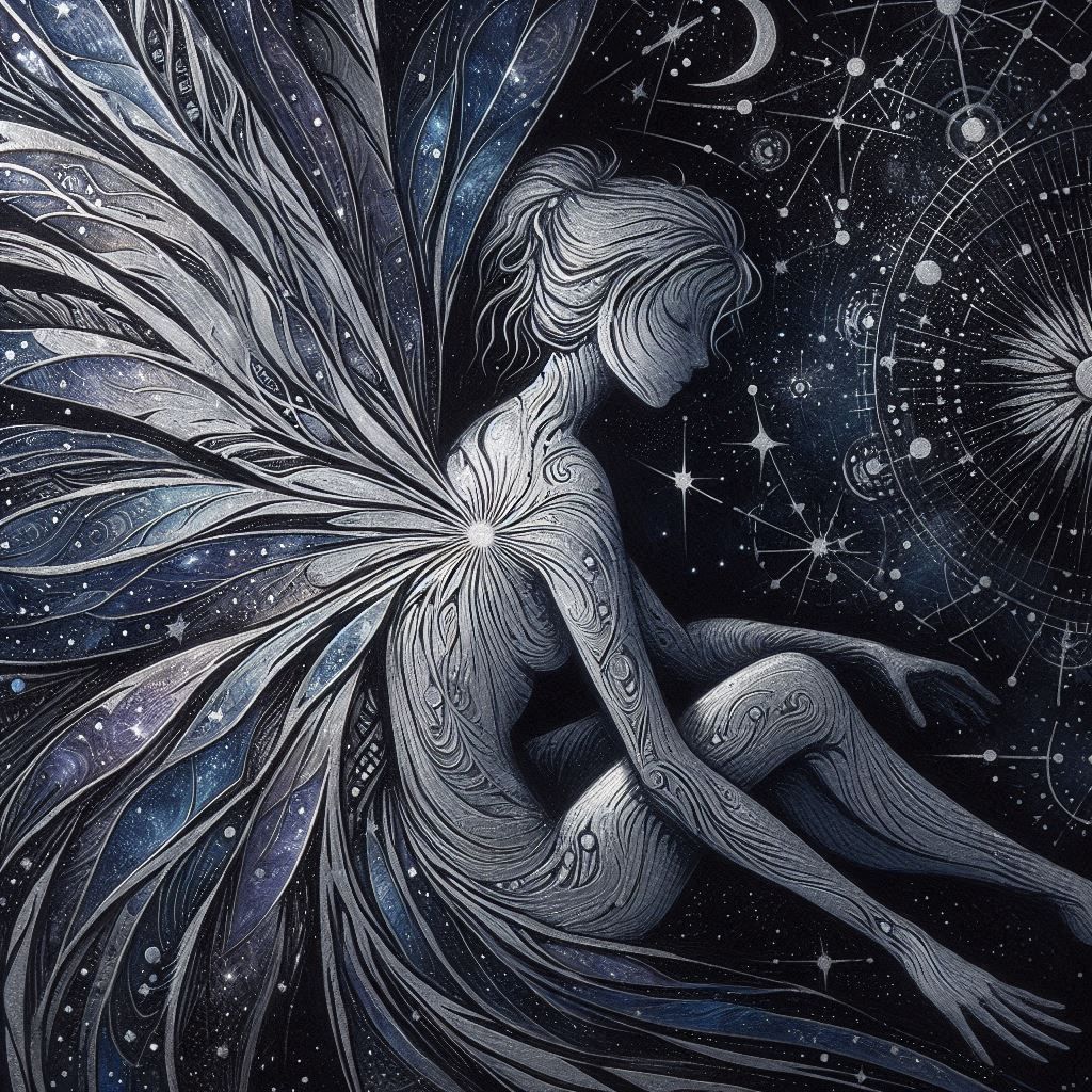 Starlit Fairy in Sgraffito