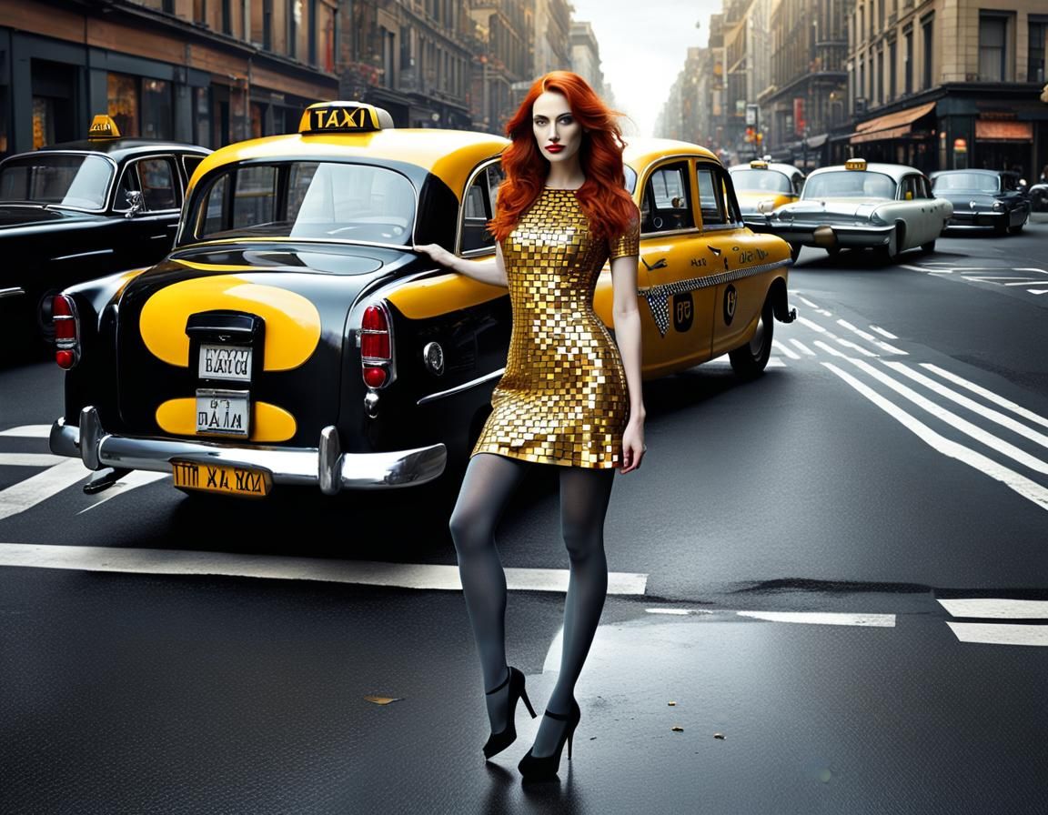 Redhead Girl in Surreal Middle-Eastern Fantasy