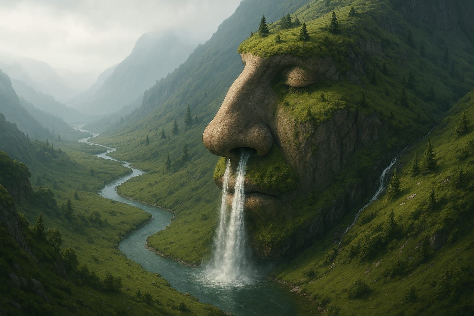 Runny Nose Waterfall