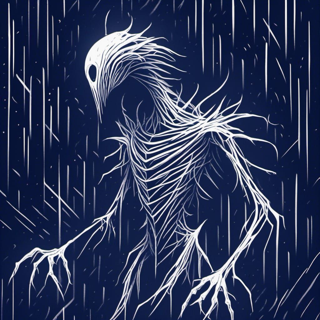 <lora:whites lines:1.0> Minimalist White draw on a dark_deep_blue background made of multiples sketched straight whites lines. artistical sk...