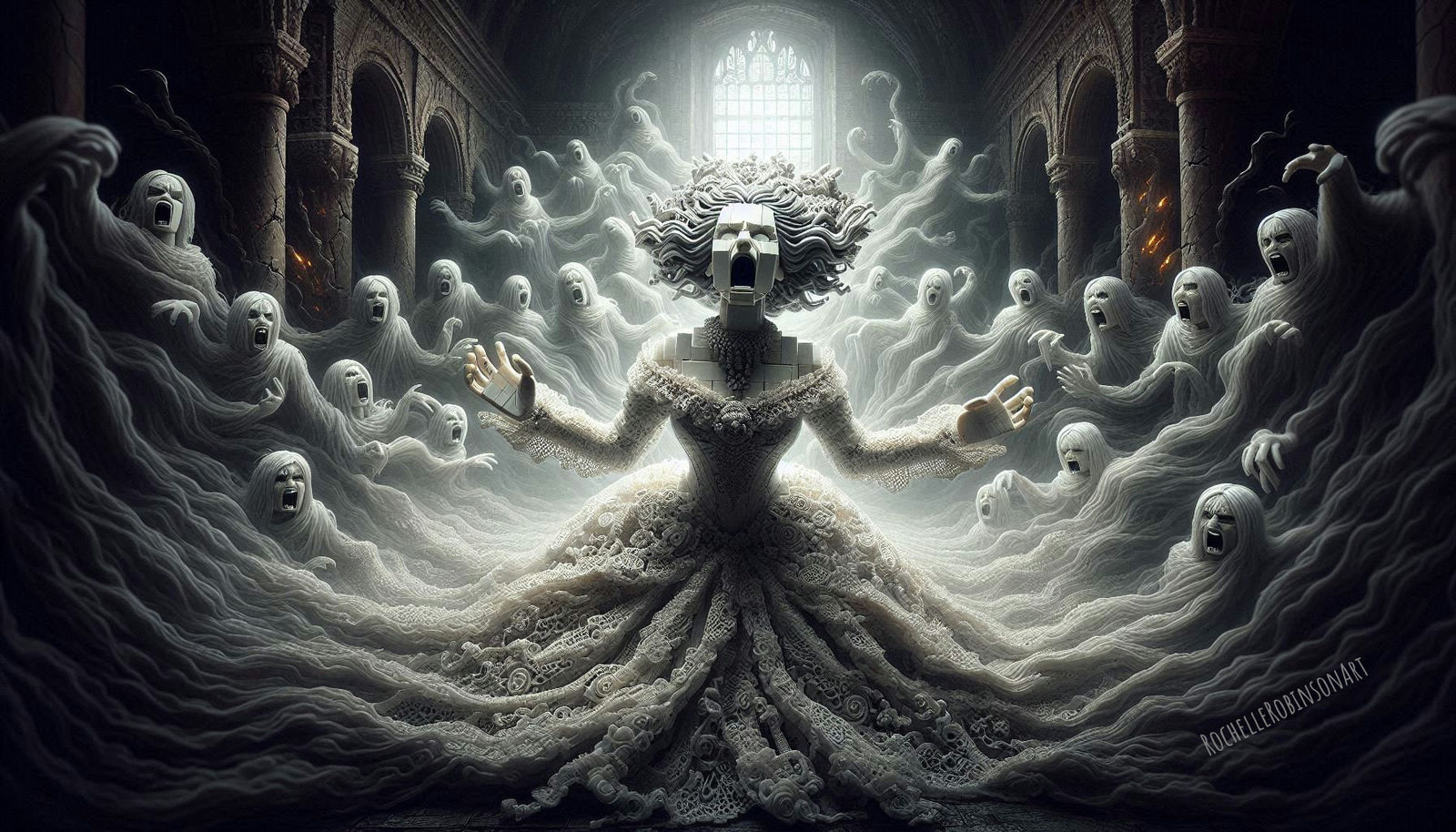 Ghost Bride - Lego Art