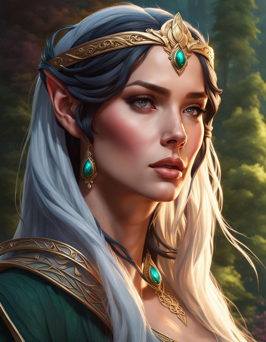 Arwen, a Portrait - AI Generated Artwork - NightCafe Creator