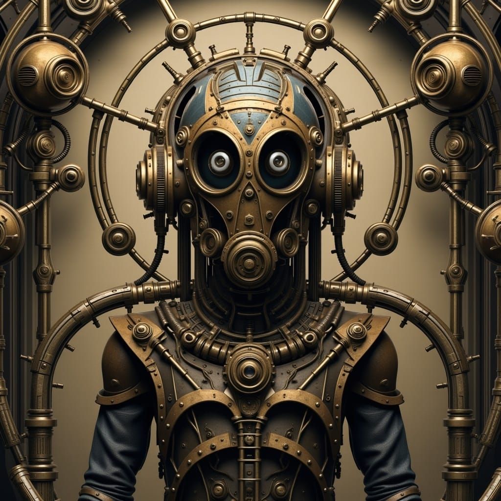 <lora:SteampunkFoto FL:1.0>  A coversheet for an art style titled "SteampunkFoto FL", futuristic steampunk, Include the words 'SteampunkFot...