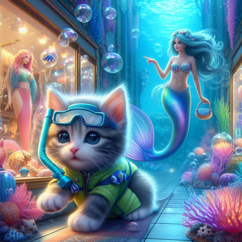 Underwater shopping