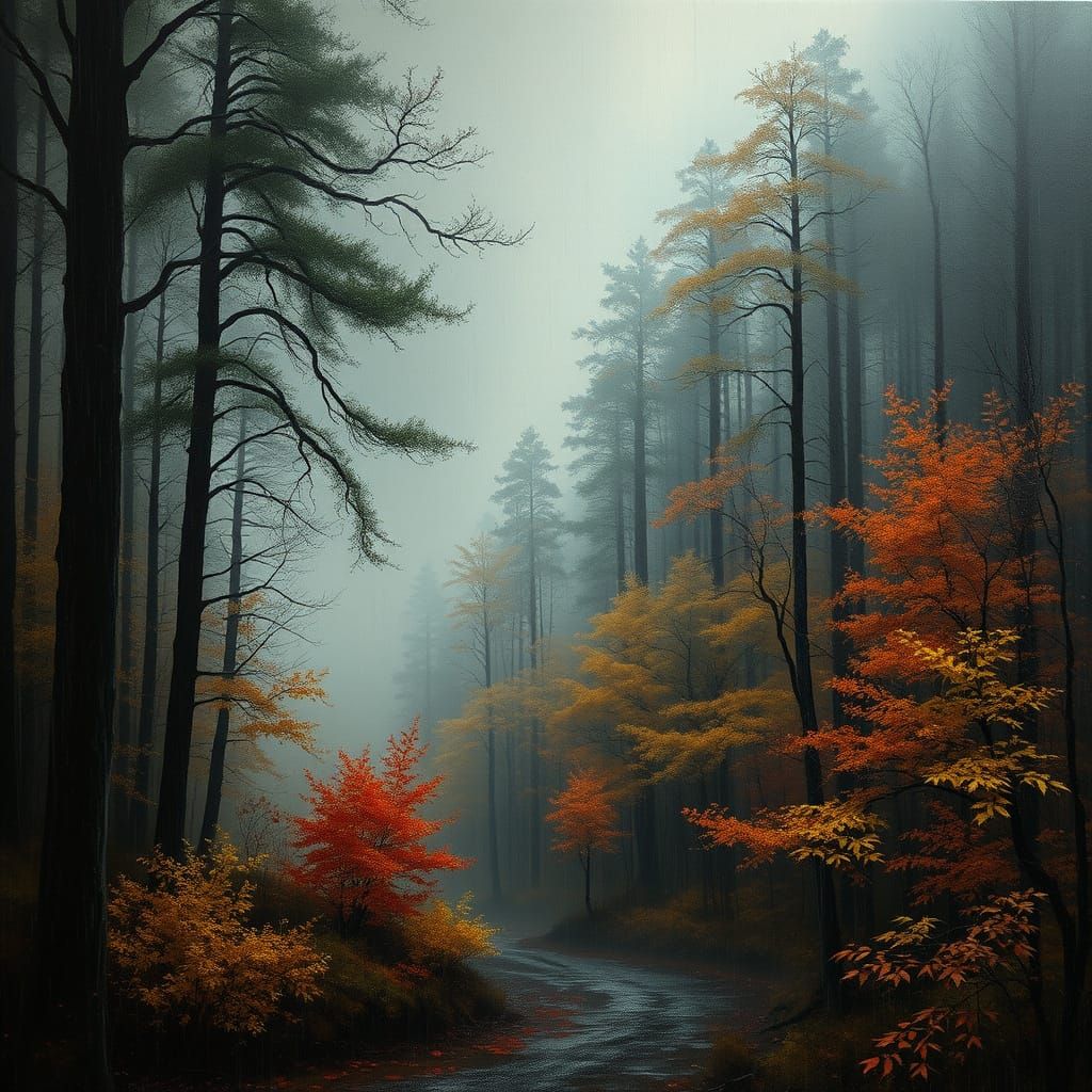autumn forest  by @Alexandr