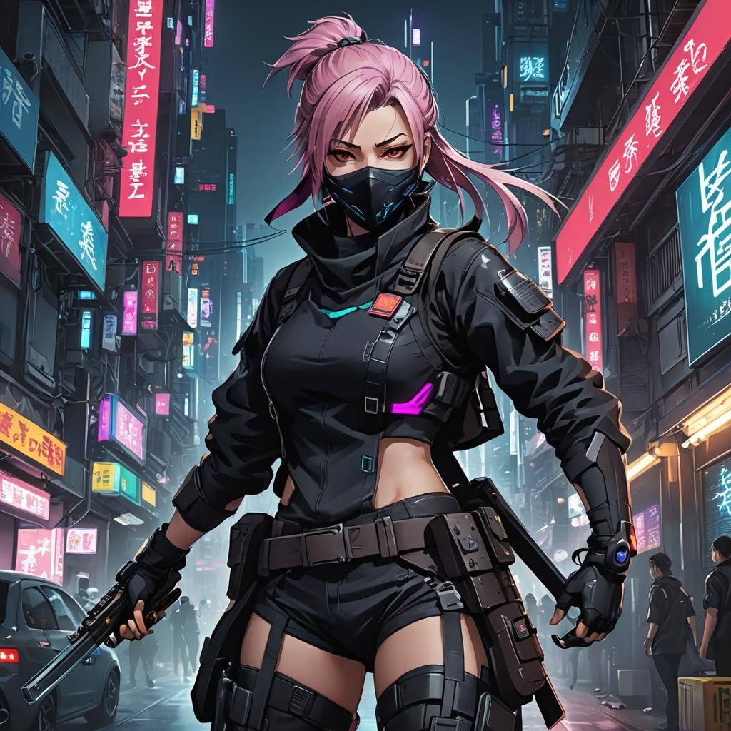 Cyberpunk ninja