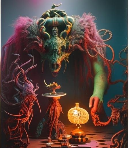 Surreal Cthulhu Stopmotion in Hyperreal Style