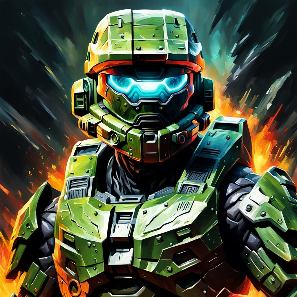 Master chief - AI Generated Artwork - NightCafe Creator