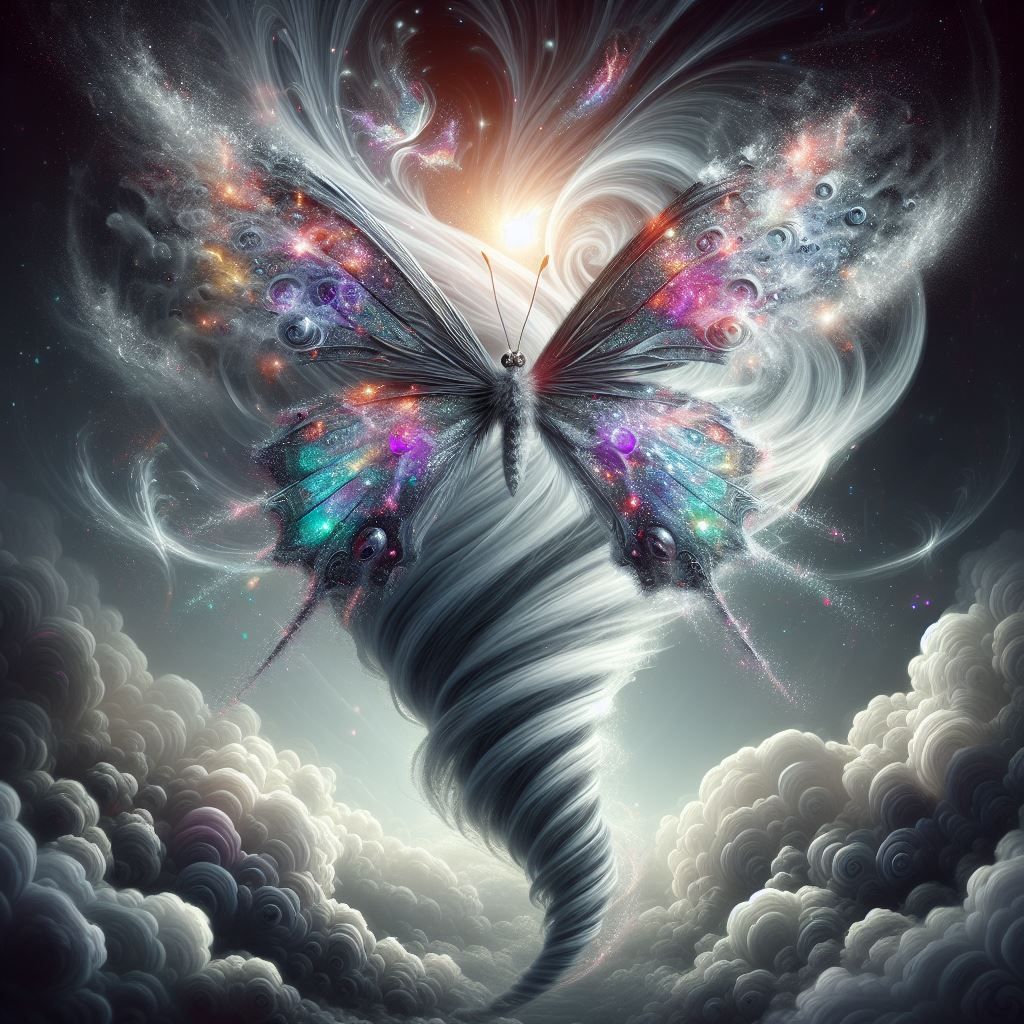 Butterfly causing a tornado
