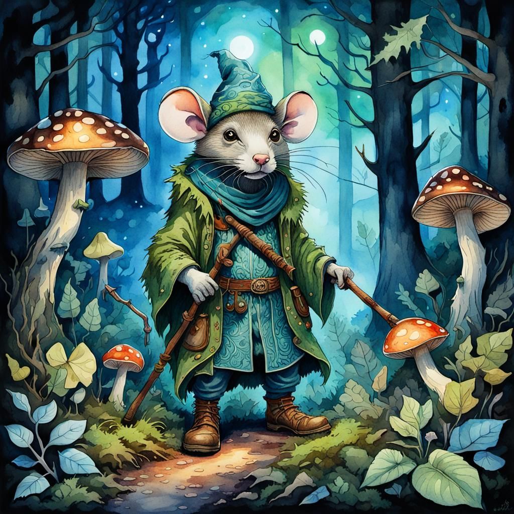 Helpful Ratfolk Druid - AI Generated Artwork - NightCafe Creator