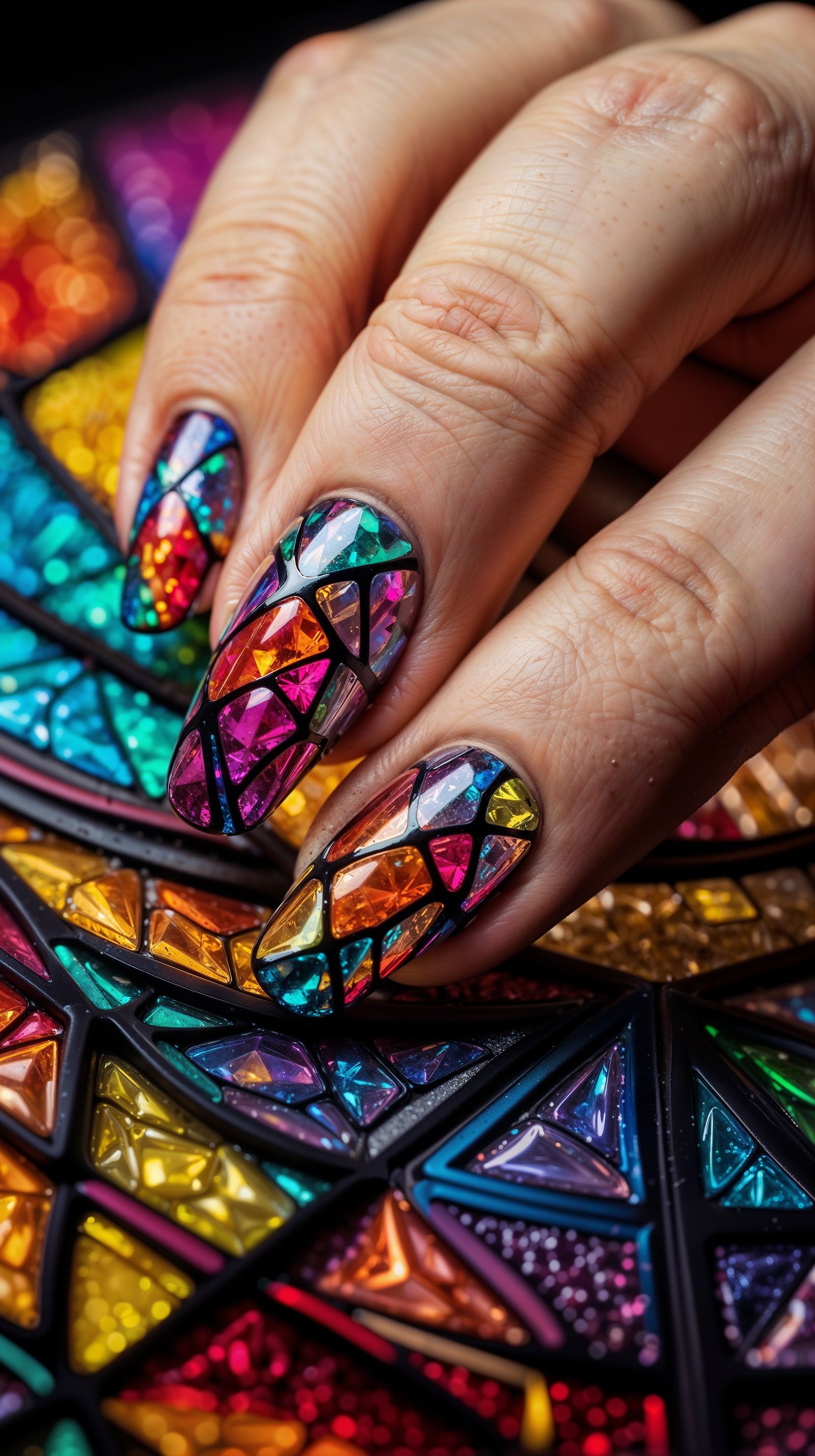 Stained Glass Nails