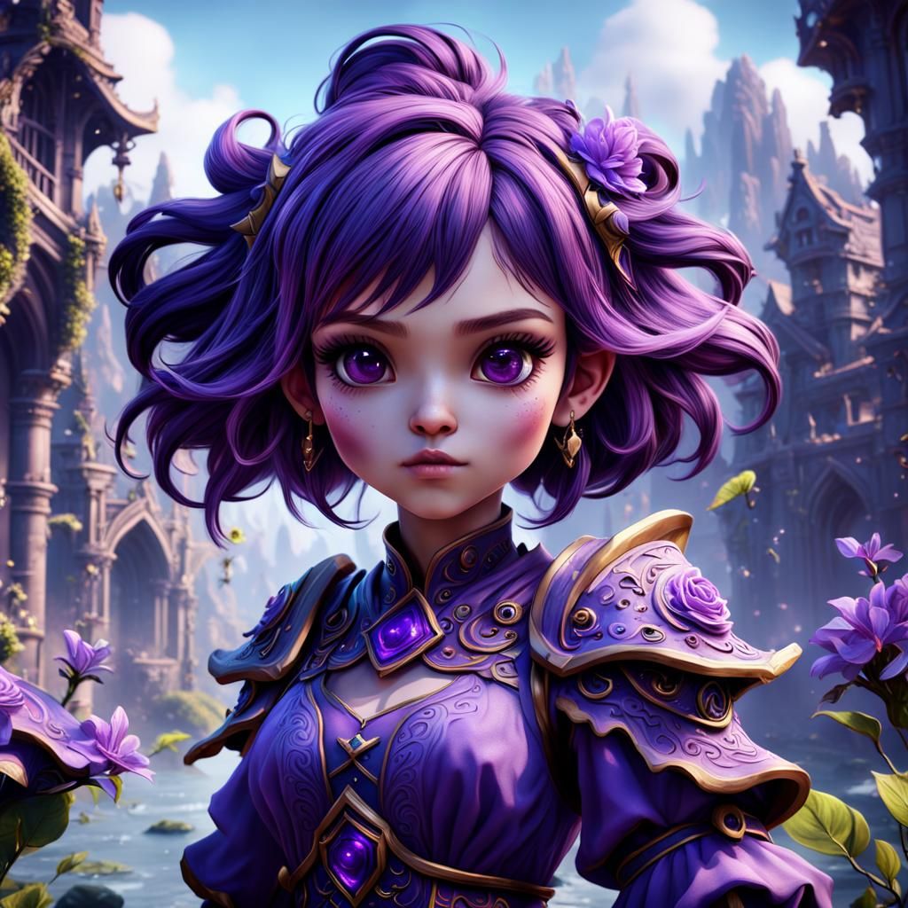 Cute Purple Girl