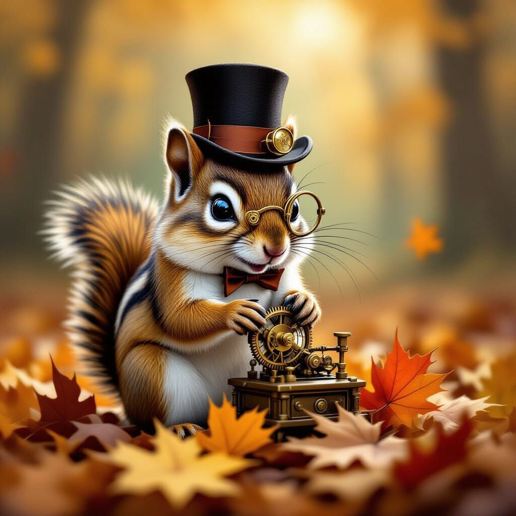 Steampunk chipmunk 