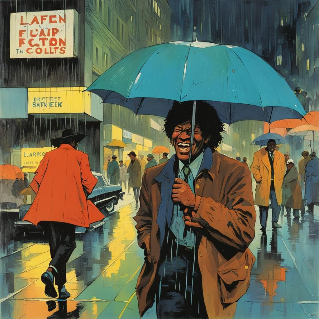 Laughing in the Raln  by @Crispy Bess