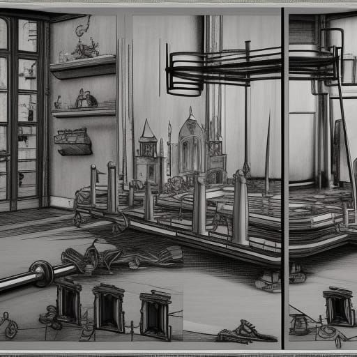 Blueprints to a Rube Goldberg Device intended to overthrow t...