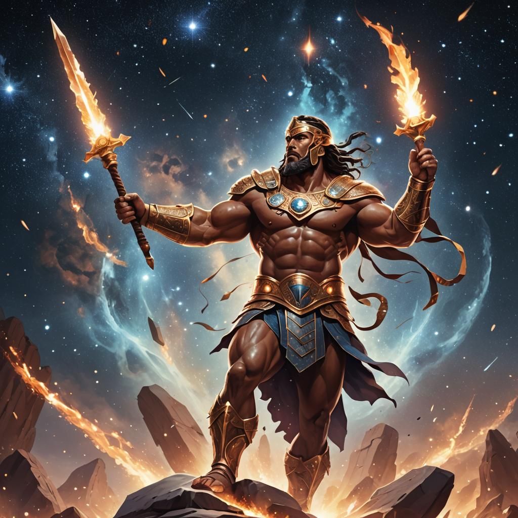 Amighty big and strong man of Gladiators