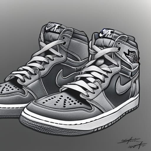 jordan 1 sketch