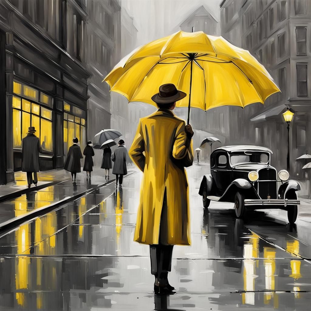 the yellow umbrella  by @Tap