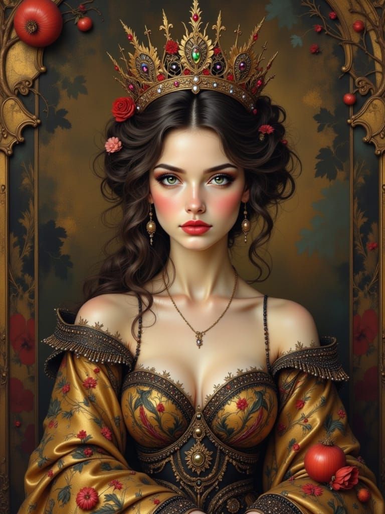 Queen Isabella Reimagined with Venetian Splendor