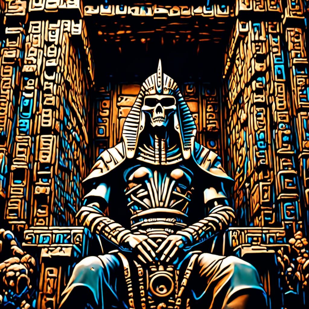 Pharaoh Skely-Ton - Overcooked but still cool.