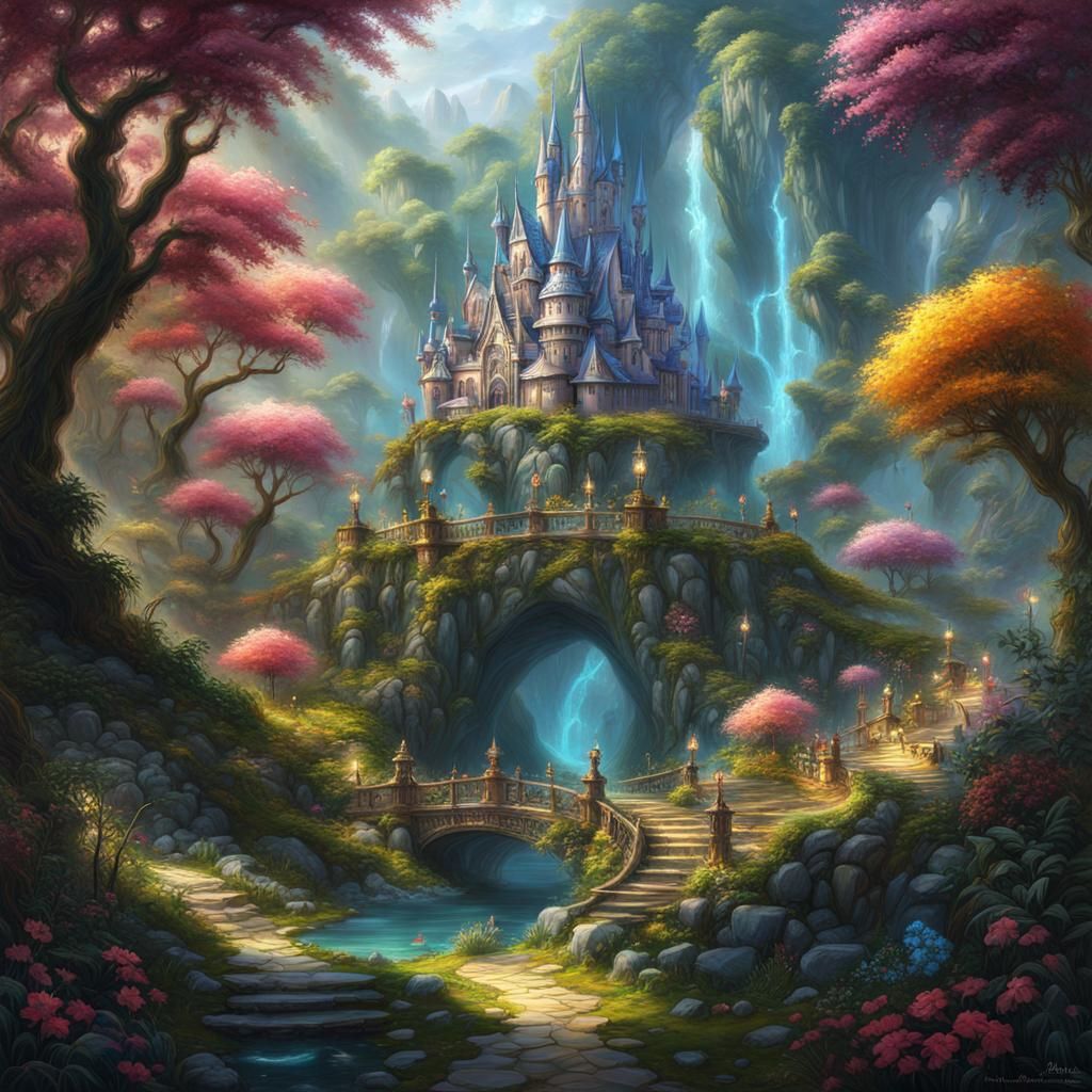 Fairyland Castle - AI Generated Artwork - NightCafe Creator