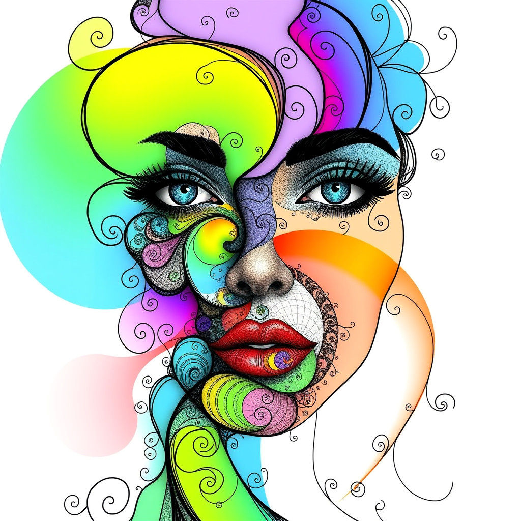 Doodled Curls  by @JMO