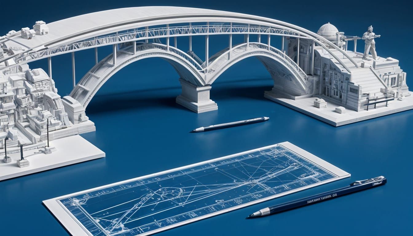 Blueprint of Bridge  by @Ivone