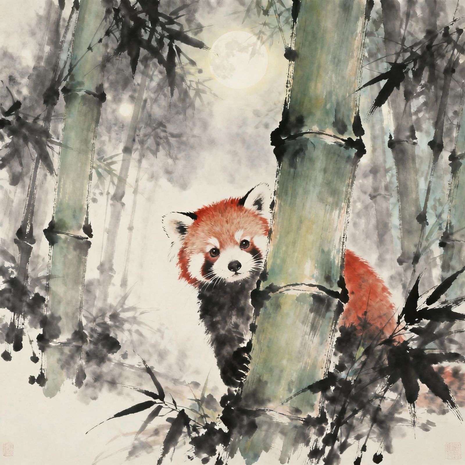 Moonlit Red Panda (0 likes)  by @undefined
