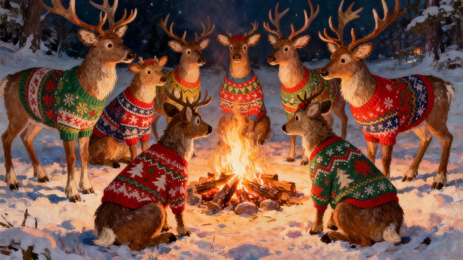 Waiting for Rudolph  by @Cake