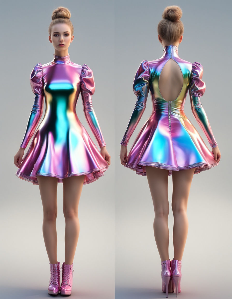 Rainbow latex effect