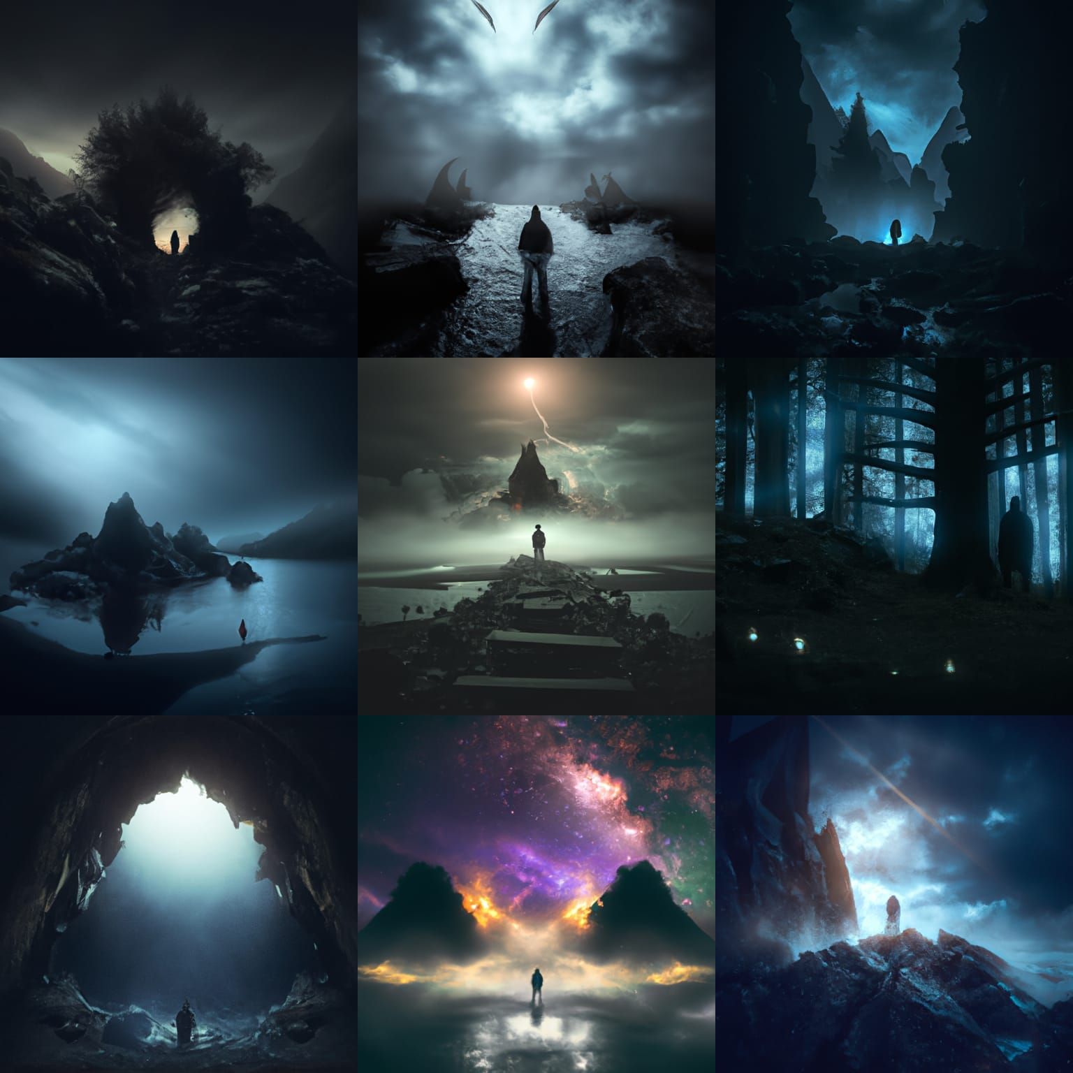 "Deep into that darkness peering, long I stood there wonderi...