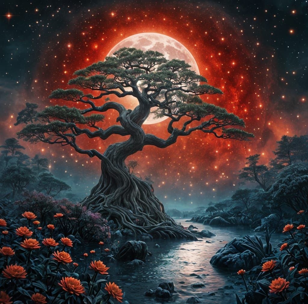 «Moonfire Garden»  by @Fox Nose