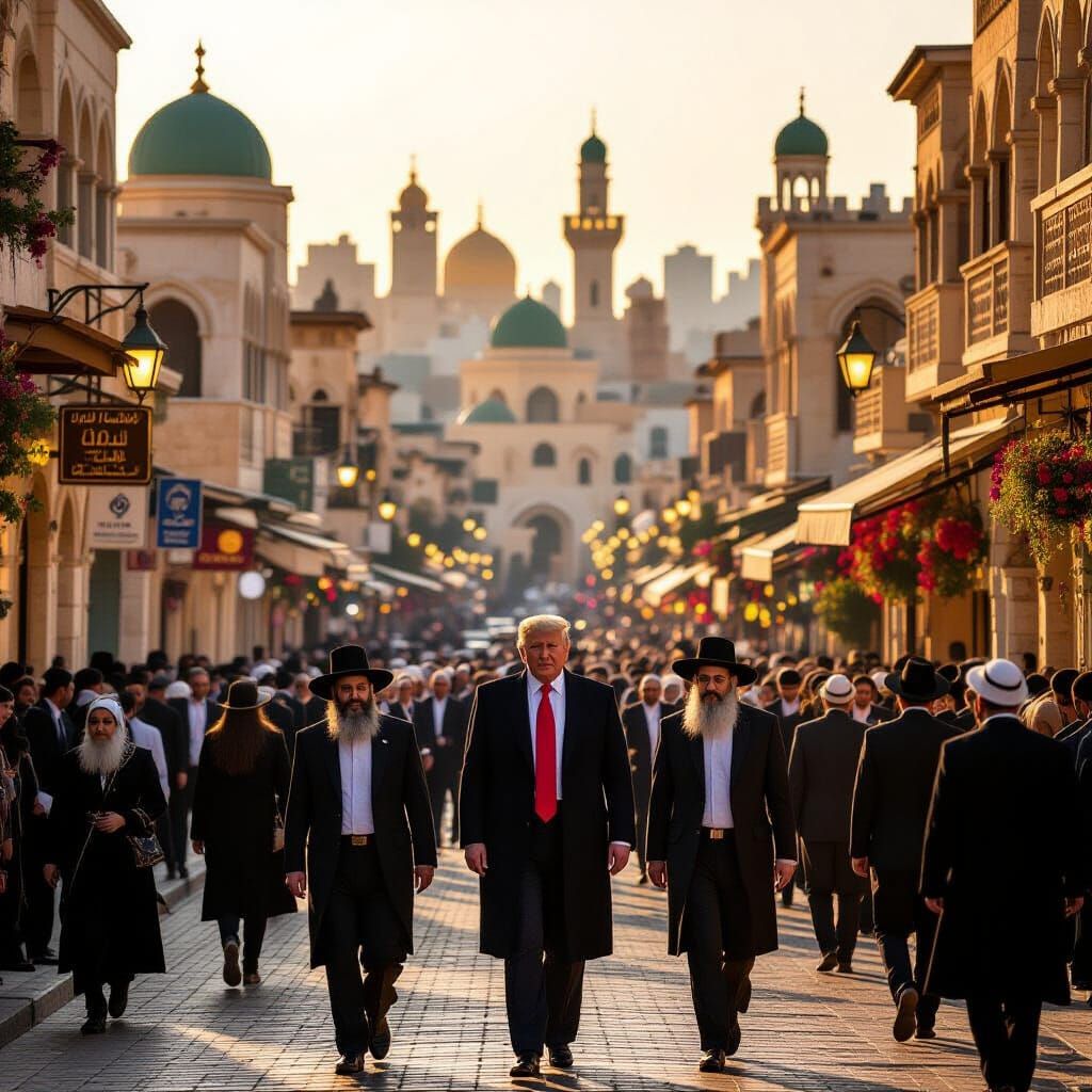 Donald Trump Visits Bnei Brak, Israel