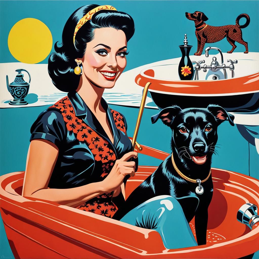 Magic Dog Wash  by @Moonshell