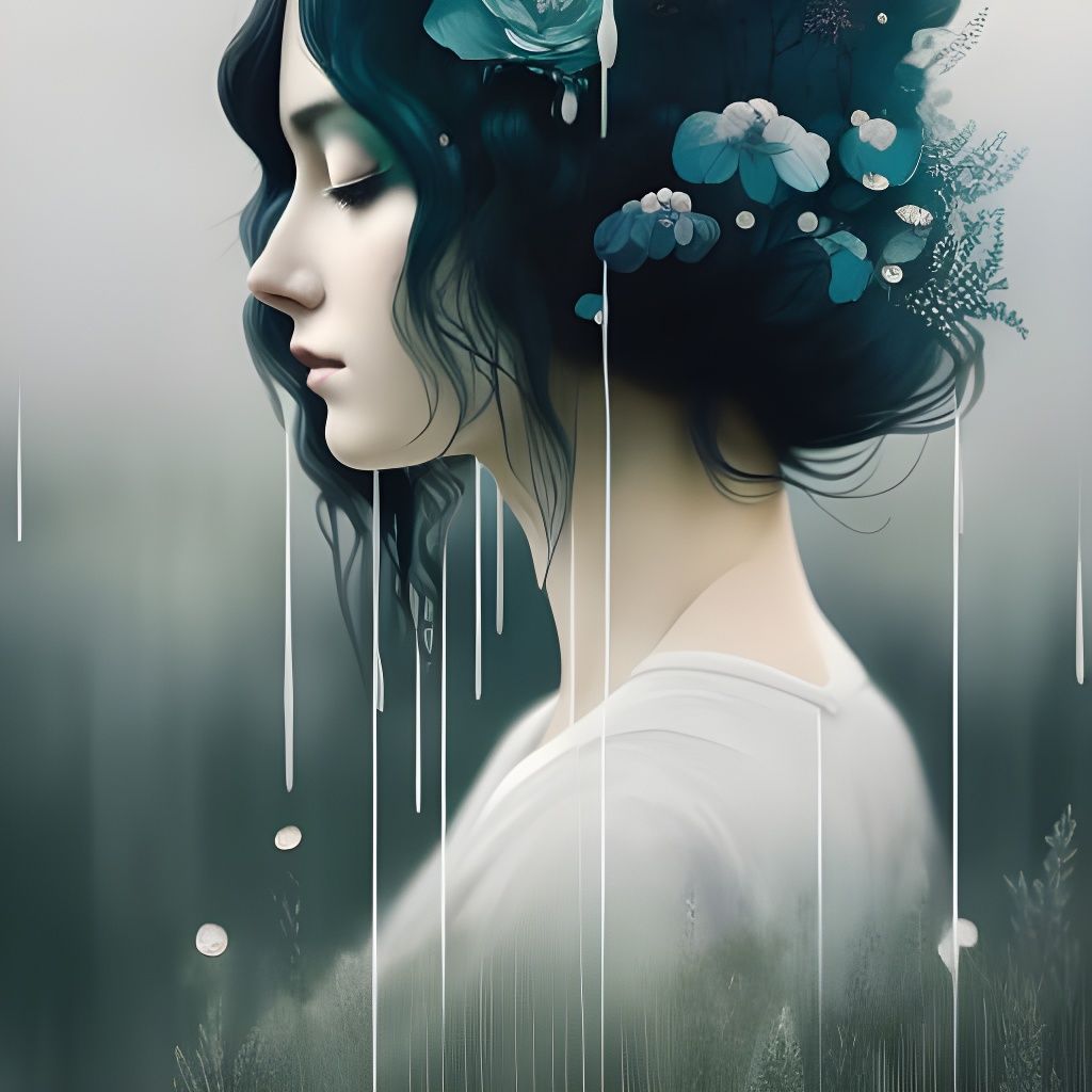 Hyperdetailed Water Goddess in Neo-Victorian Art Style