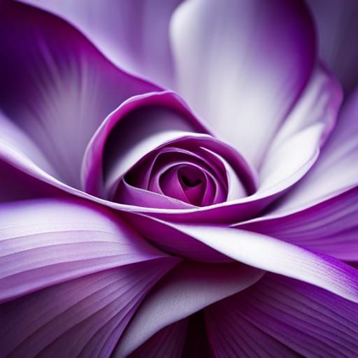 Stunning, highly detailed photo of purple rose petals with white tips ...