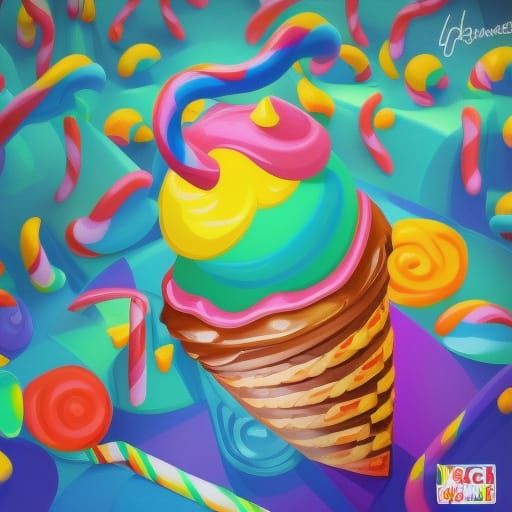 Ice Cream 15 - AI Generated Artwork - NightCafe Creator