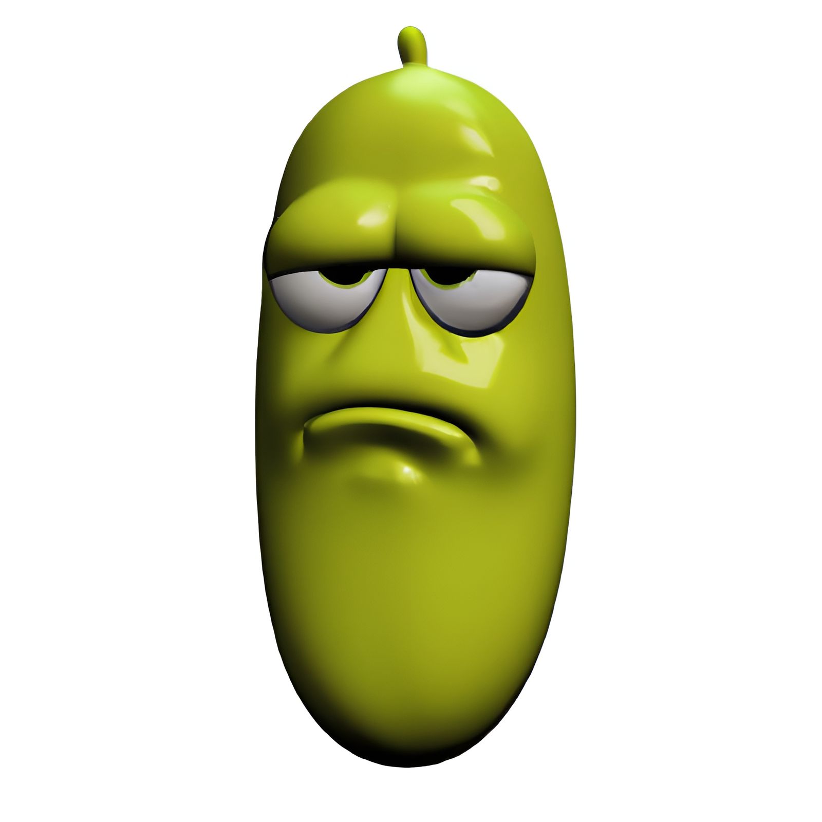 3D Grumpy Pickle Emoji