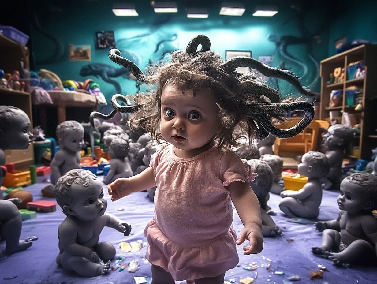 Medusa's First Day at the Nursery Did Not Go Well