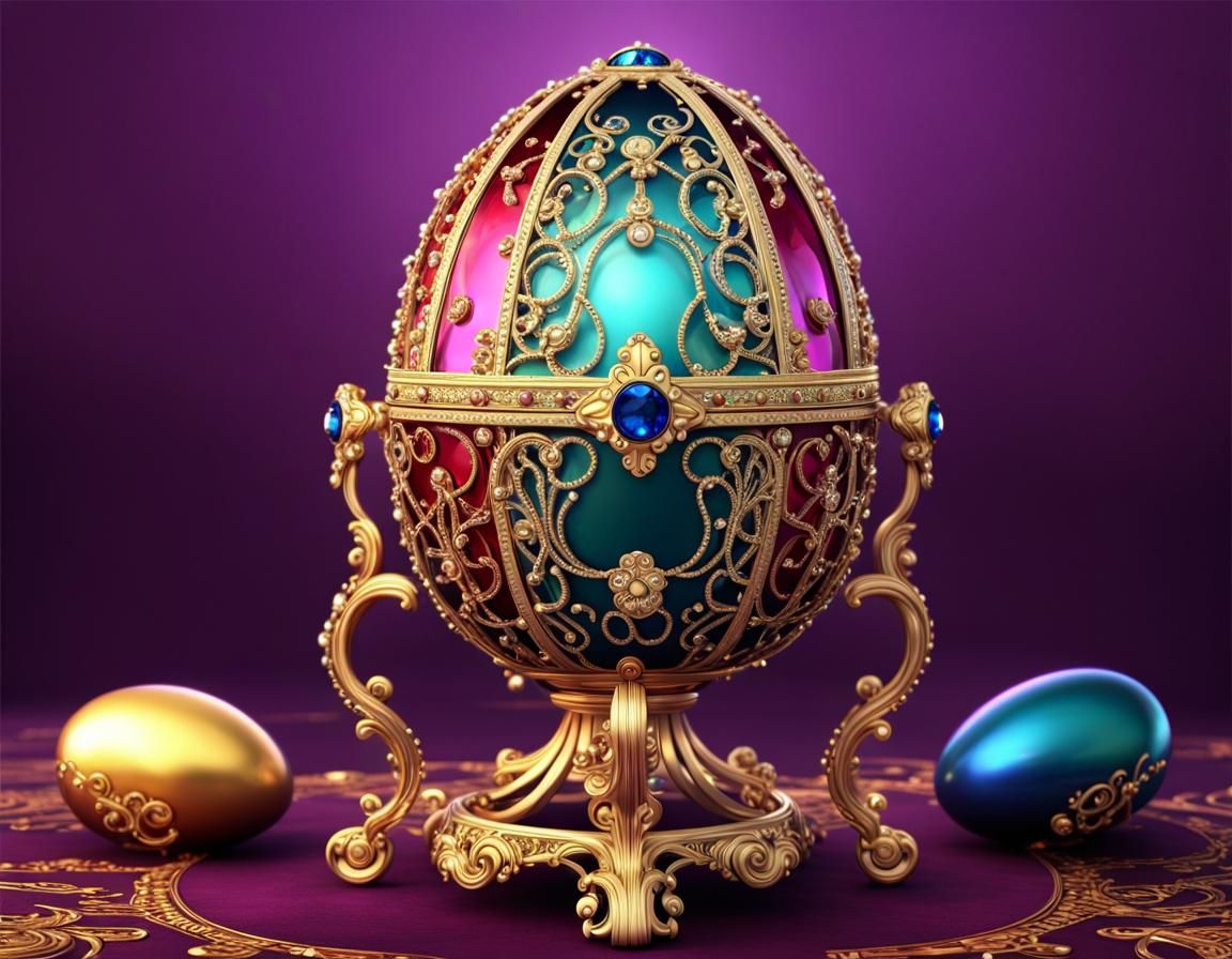 Faberge inspired egg, 3