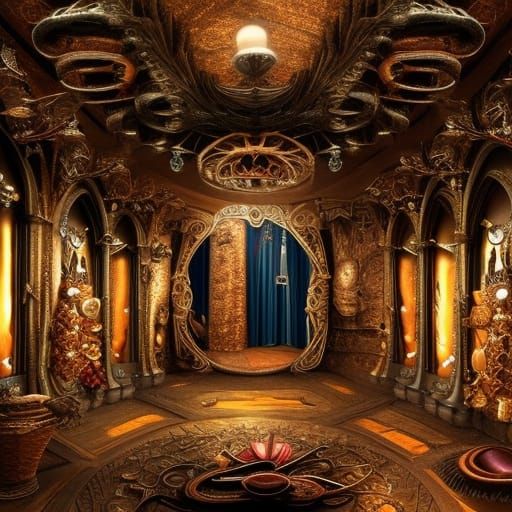 Dragon's Lair Treasure Trove: Epic Digital Painting