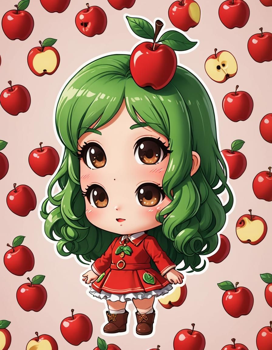 Apple chibi - AI Generated Artwork - NightCafe Creator