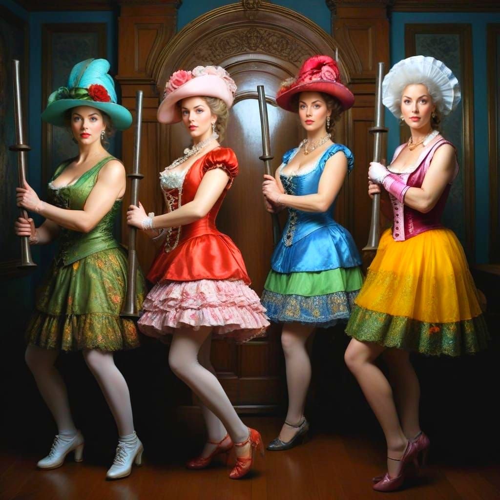 18th Century Ladies Gym Workout: Extravagant Outfits