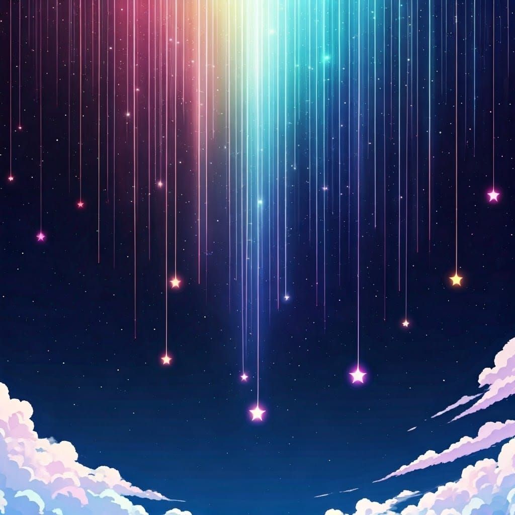 Cosmic Anime Cascade: Stars and Galaxies Descent