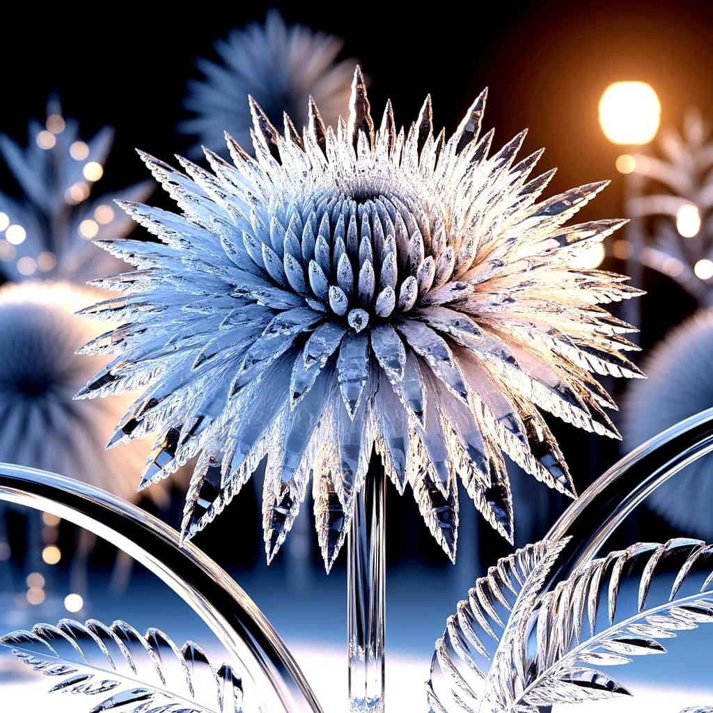 Frozen floral fantasy  by @Snooty Art Snob