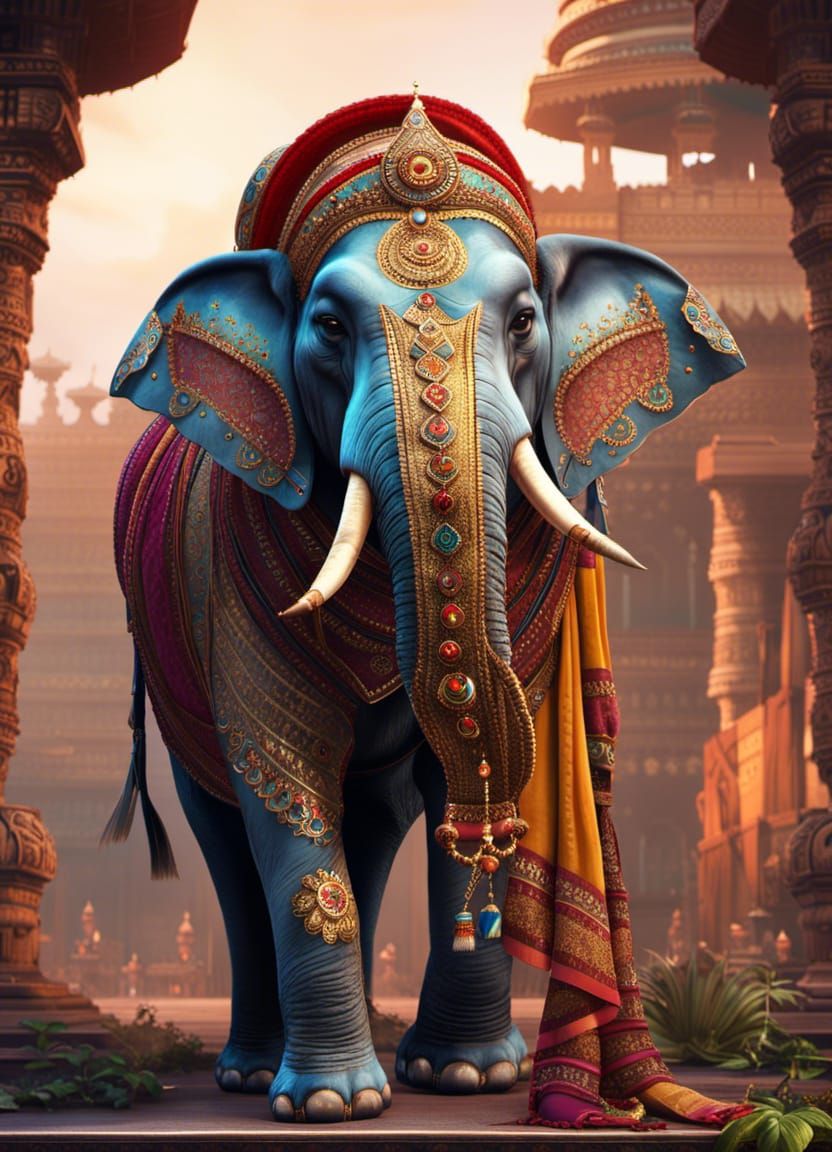 Indian Elephant  by @Ilynha