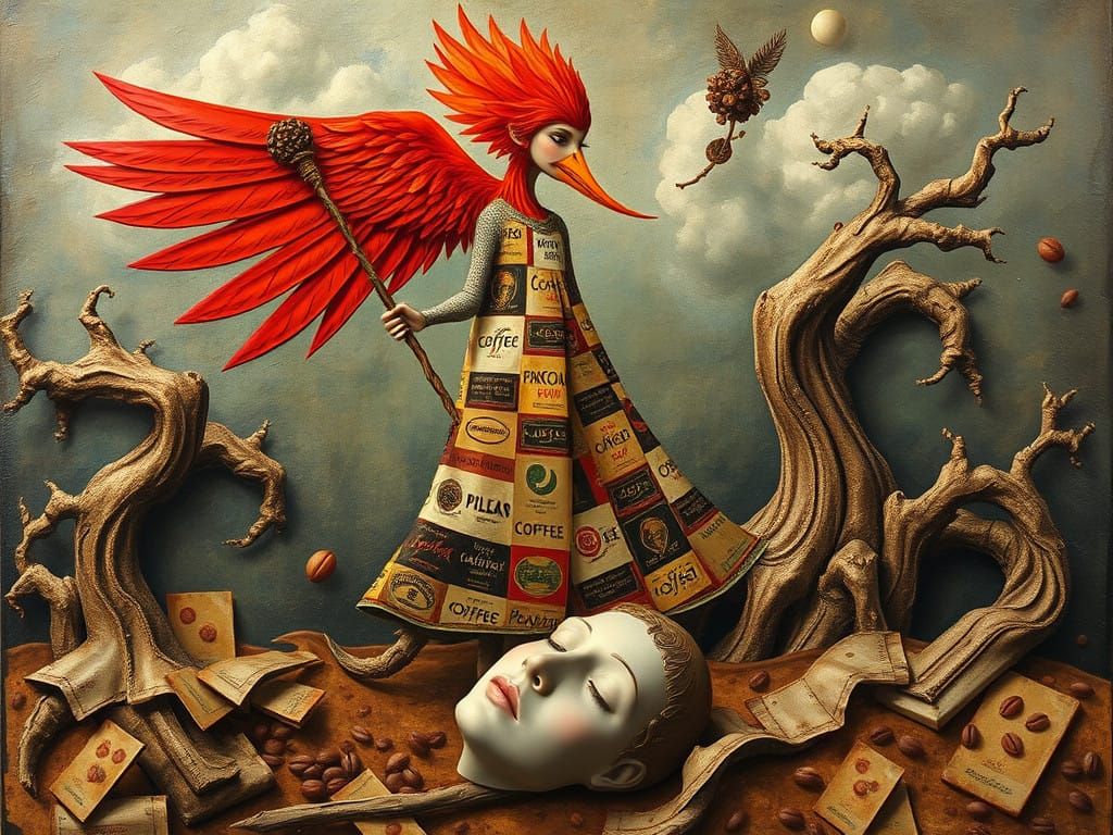 The poppy bird  by @Billy Ruffian