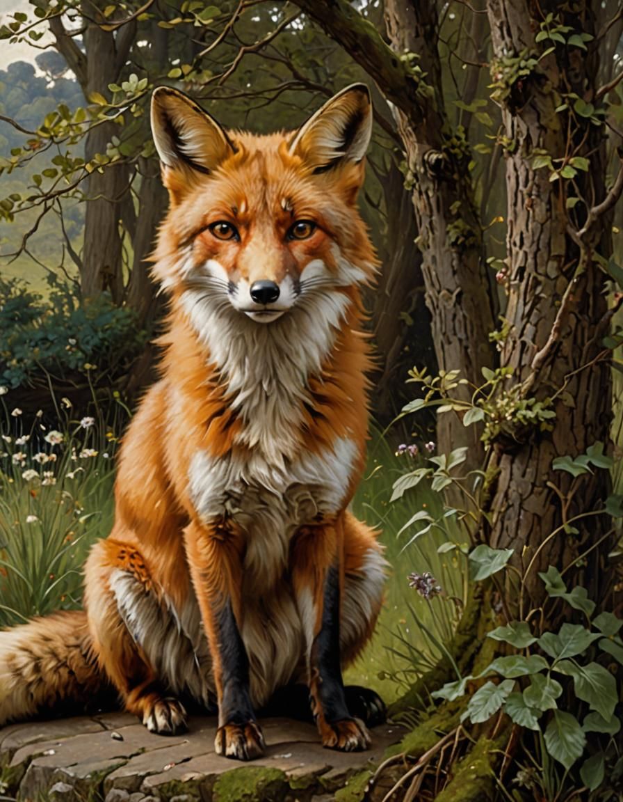 Fox  by @Faraday