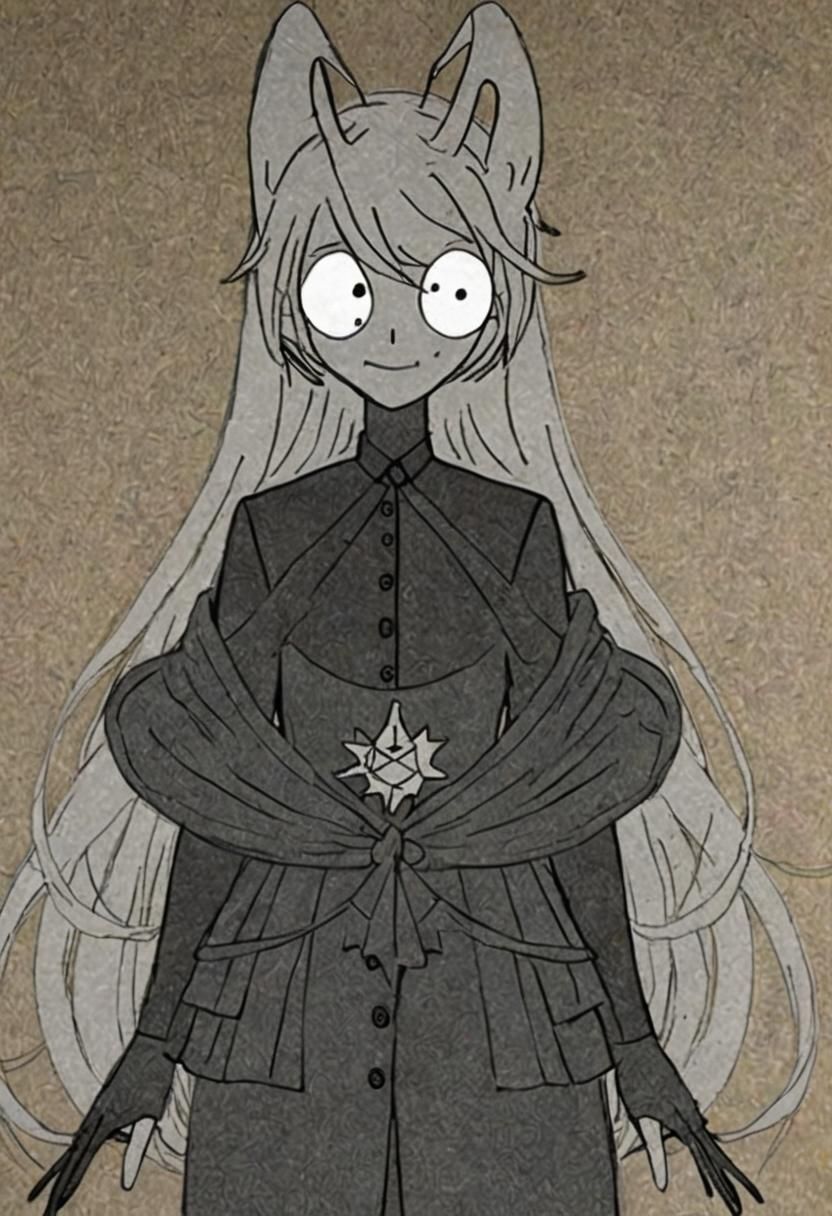 Silvervale dresses up like slenderman